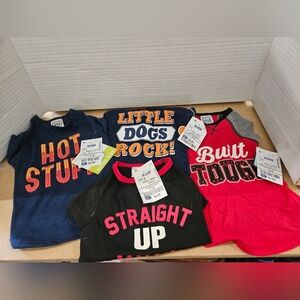 4 Small Dog Tshirts. NWT (C)